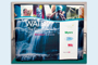 Straight wall Pop-up 8' display with rounded end caps