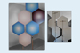 Geometric diecut shapes to go on stage with a pole system to give the illusion of them floating