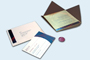 Specialty invitation - designed and then printed on the docucolor (short-run). Includes hand-cut invitation
