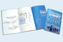 Digital print, perfect-bound, with a roll-out separate cover
