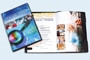 DVD case insert cover and miniature brochure printed short-run on the docucolor.